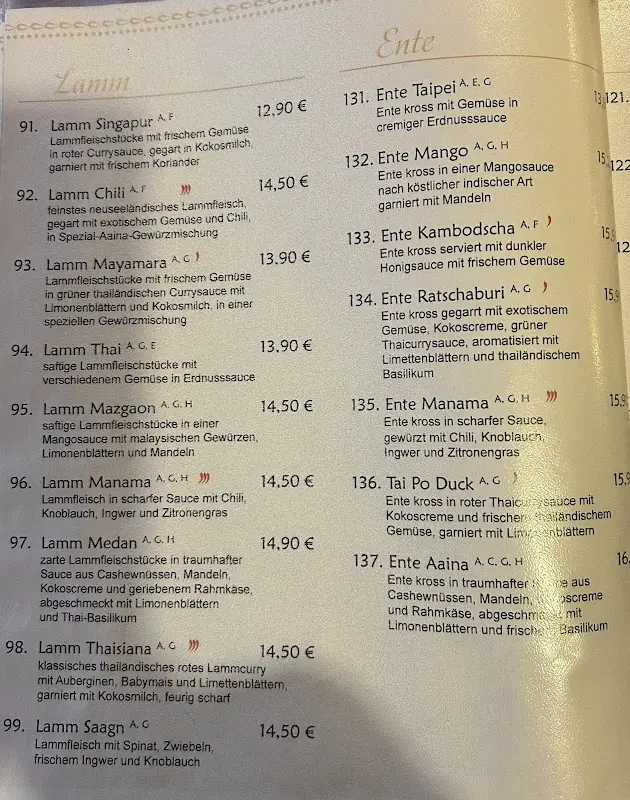 Menü_Aaina Tempelhof | Indisches Restaurant | Cocktailbar_Berlin_Bild_2