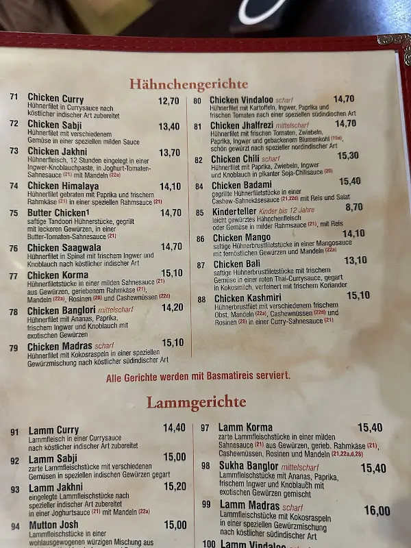 Menü_Aaina Tempelhof | Indisches Restaurant | Cocktailbar_Berlin_Bild_4