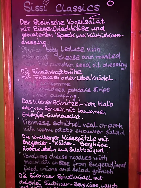 Menu_Sissi Restaurant_Berlin_immagine_1