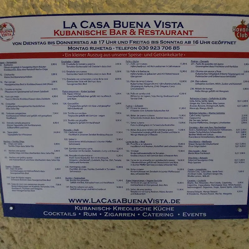 Menu_La Casa Buena Vista_Berlin_immagine_4