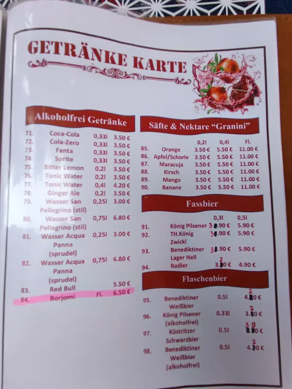 Menu_Granat Restaurant am Weißensee_Berlin_immagine_1