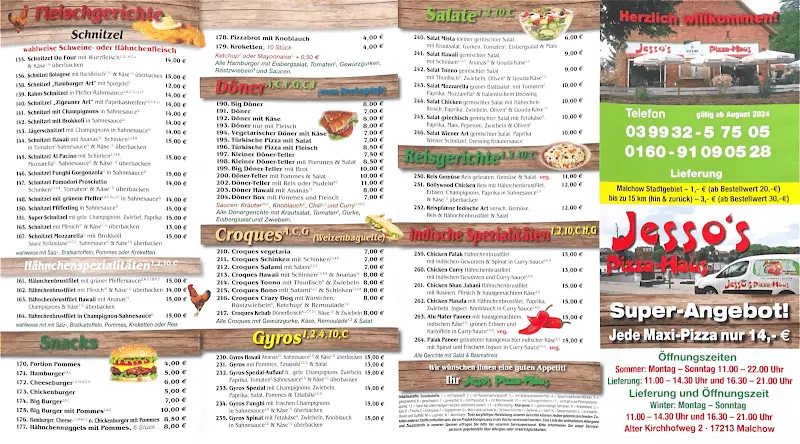 Menu_Jesso's Pizza-Haus_Malchow_immagine_1