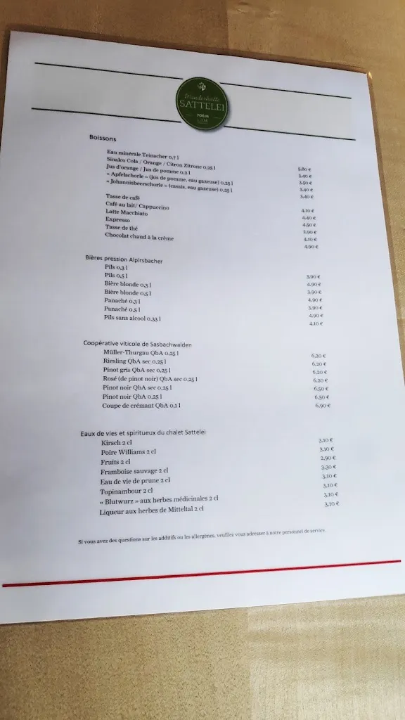 Menu_Wanderhütte Sattelei - Hotel Bareiss GmbH_Baiersbronn_immagine_4