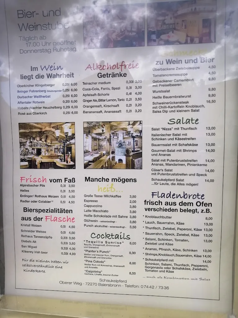 Menu_Gaststätte Schaukelpferd_Baiersbronn_immagine_1