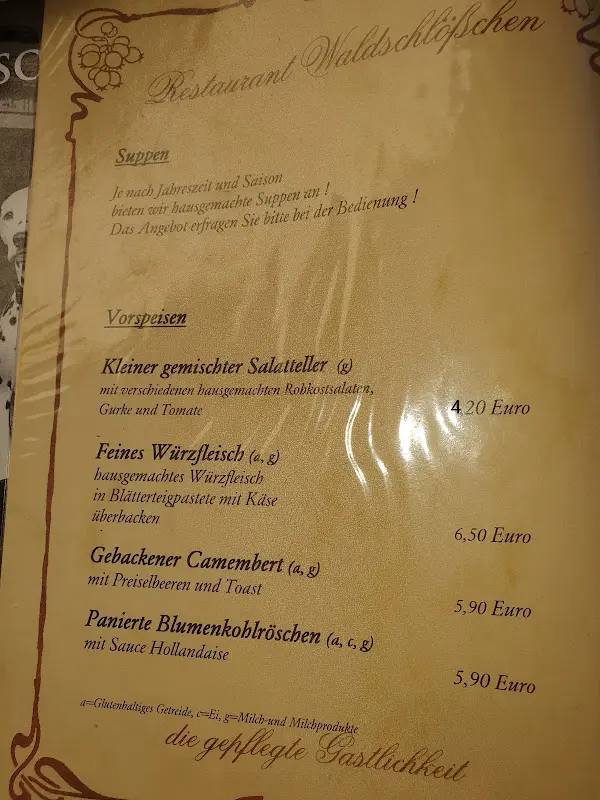 Menu_Restaurant & Pension Waldschlösschen_Baruth/Mark_image_2