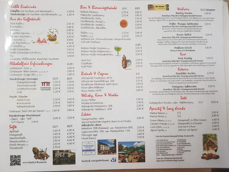 Menu_Gasthof Reuner Restaurant & Biergarten_Baruth/Mark_image_2