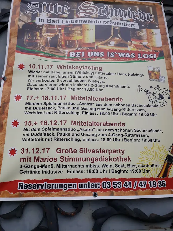 Menu_Gaststätte Alte Schmiede_Liebenwerda_immagine_1