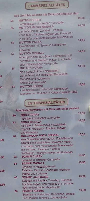 Menu_Indisches Restaurant BolliwooD_Fürstenwalde/Spree_image_4