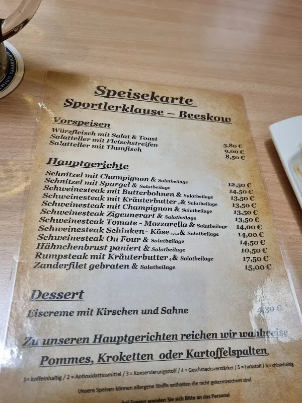 Menu_Gaststätte Sportlerklause & Bowlingbahn_Beeskow_image_3