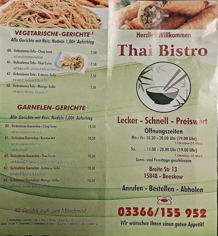 Menu_Thai Bistro_Beeskow_immagine_2