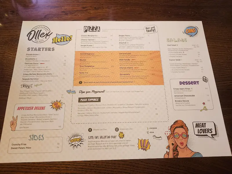 Menu_Restaurant Ollex & beds_Schashagen_immagine_1