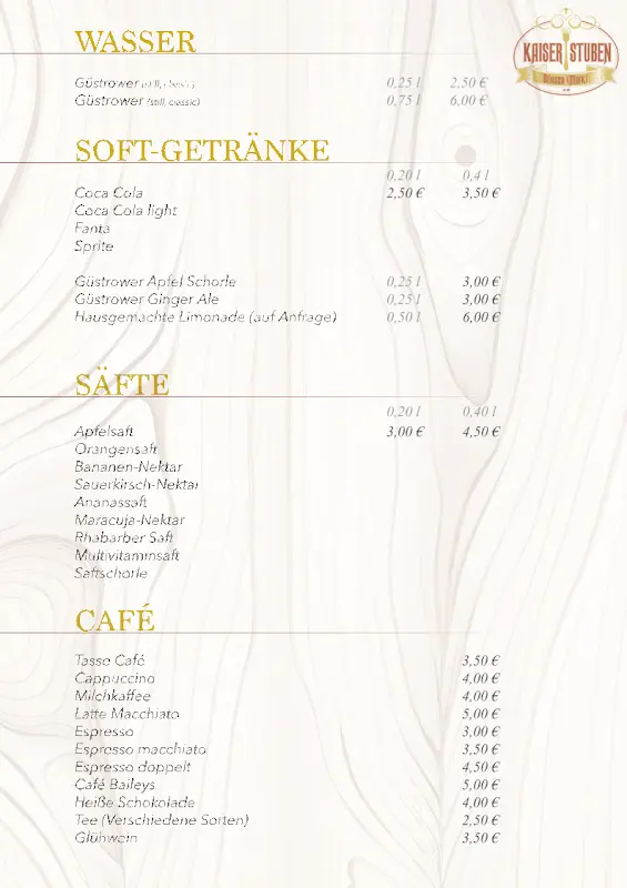 Menu_Kaiser Stuben_(Mark)_image_4