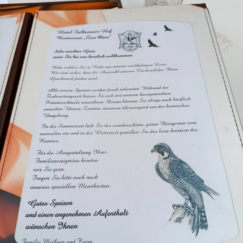 Menu_Falkenseer Hof - Restaurant zur Oase Hotel_Falkensee_immagine_2