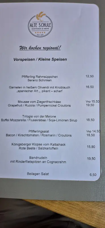 Menu_Gasthaus Alte Schule_Köln_image_1