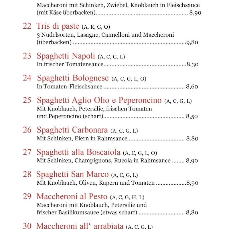 Menu_Pizzeria Trattoria San Marco Bruck/Mur_Austria_image_4