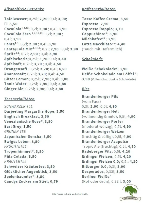 Menu_Restaurant Weidelounge / Teeladen Brandenburg_Havel_image_2