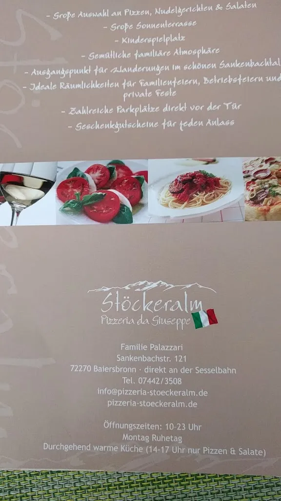 Menu_Pizzeria da Giuseppe - Stöckeralm_Baiersbronn_image_4