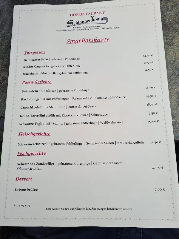 Menu_Hofrestaurant Zum Schlangenkönig__image_1