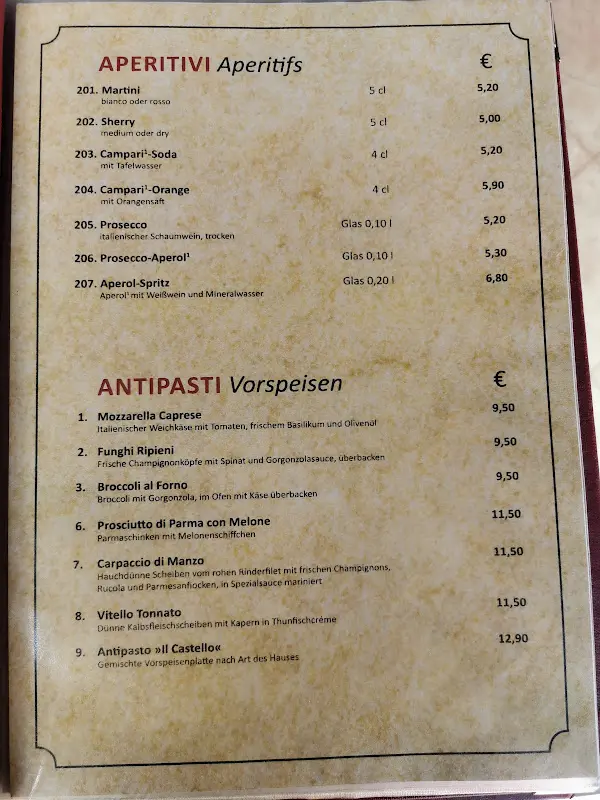 Menu_Ristorante Il Castello_Eberswalde_image_1