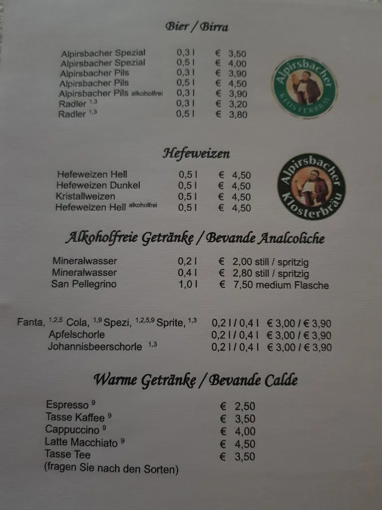 Menu_Pizzeria Da Bino Schönmünzach_Baiersbronn_image_1