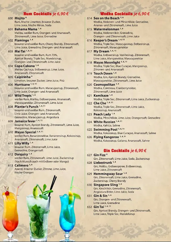 Menu_Mexikanisches Restaurant MAYAS_Eichwalde_immagine_2