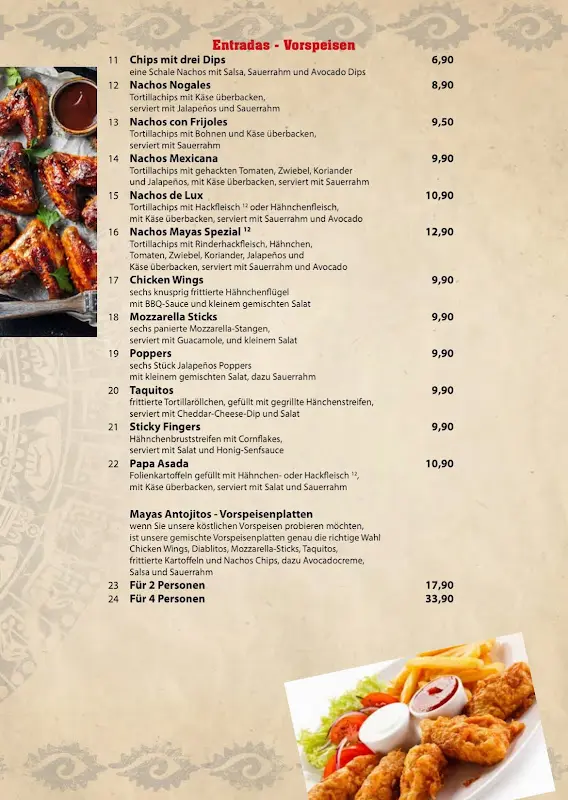 Menu_Mexikanisches Restaurant MAYAS_Eichwalde_immagine_3