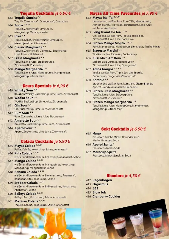 Menu_Mexikanisches Restaurant MAYAS_Eichwalde_immagine_4