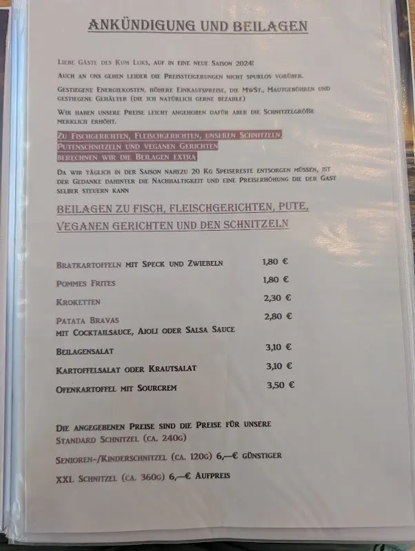 Menu_Kum-Luk am Nordstrand - Schnitzelhaus in Dahme_Dahme_image_4