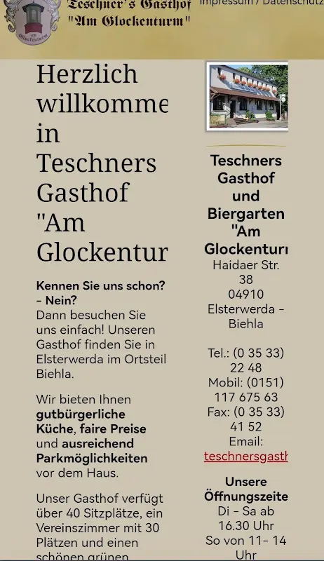 Menu_Teschner's Gasthof 