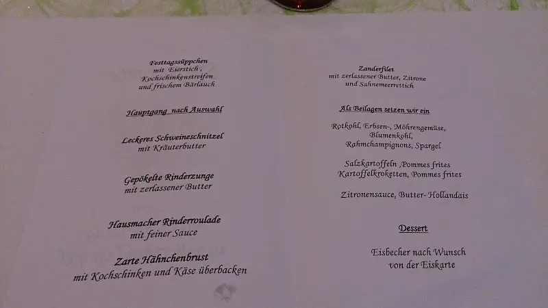 Menu_Teschner's Gasthof 