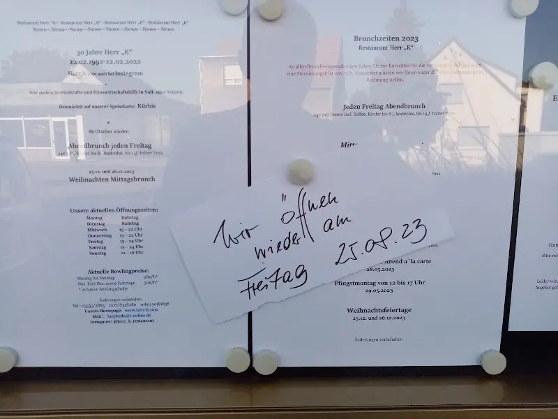 Menu_Hotel & Restaurant „Herr K“_Elsterwerda_immagine_2