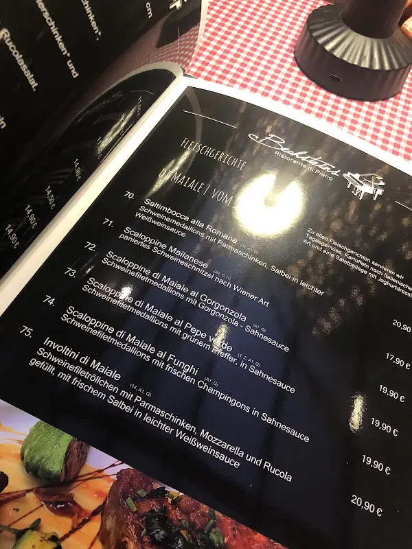 Menu_Bechsteins Ristorante di Piano_Erkner_image_4
