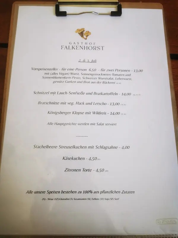 Menu_Gasthof Falkenhorst_Zittau_immagine_3