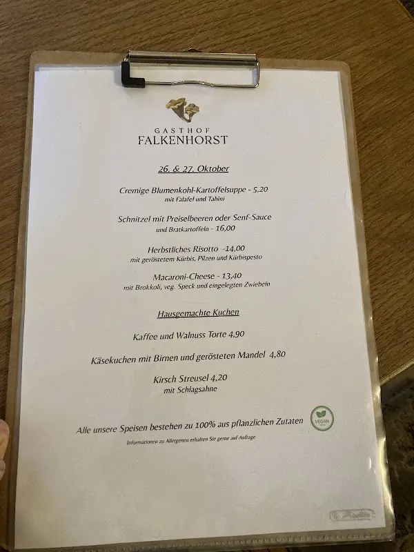 Menu_Gasthof Falkenhorst_Zittau_immagine_4