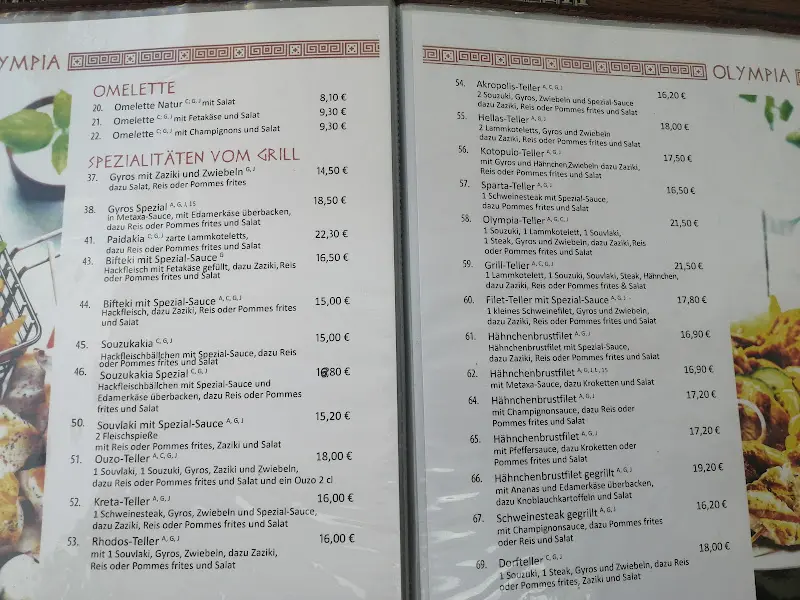 Menu_Restaurant Olympia_Eisenhüttenstadt_immagine_3