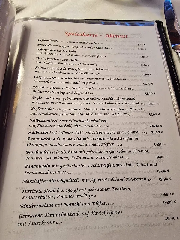 Menu_Restaurant Aktivist_Eisenhüttenstadt_image_1