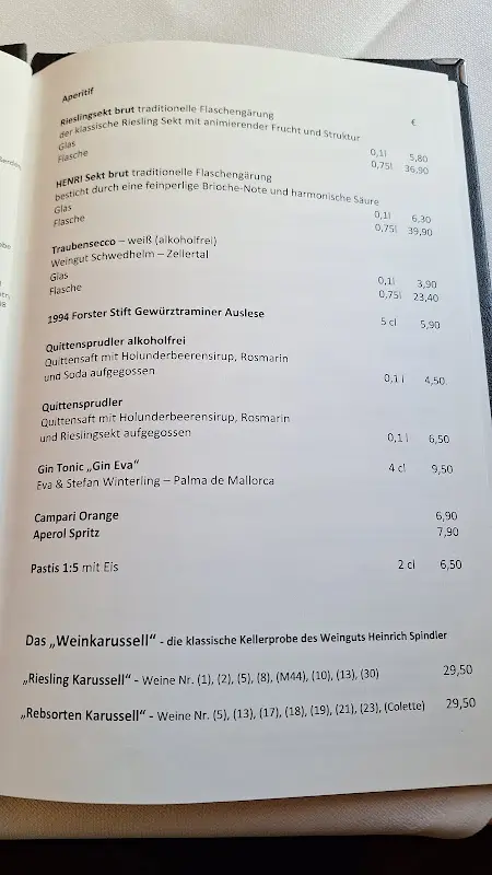 Menu_Restaurant Spindler & Chocolaterie A.Spindler _Weinstraße_image_2