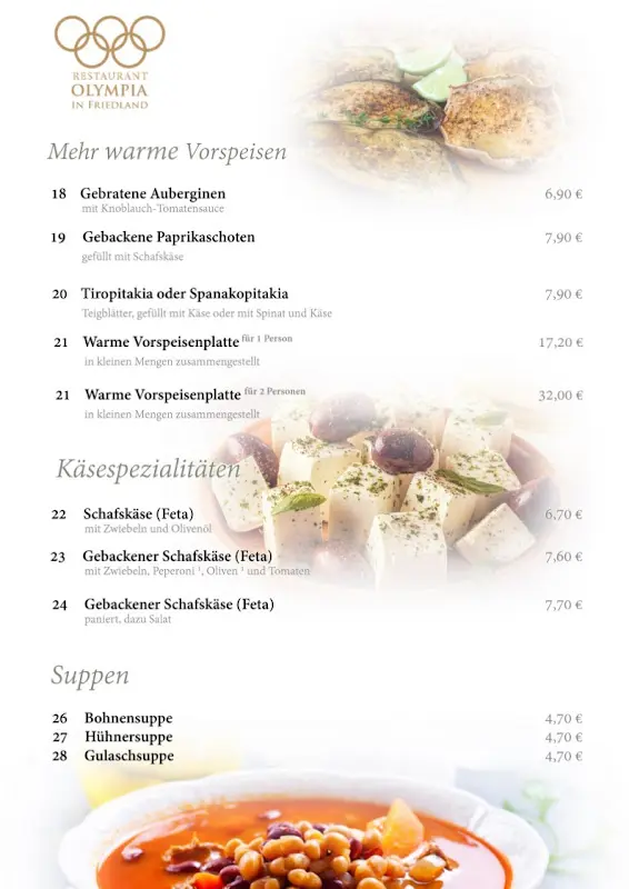 Menu_Griechisches Restaurant Olympia in Friedland_Friedland_immagine_3