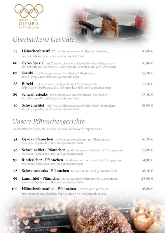 Menu_Griechisches Restaurant Olympia in Friedland_Friedland_immagine_4