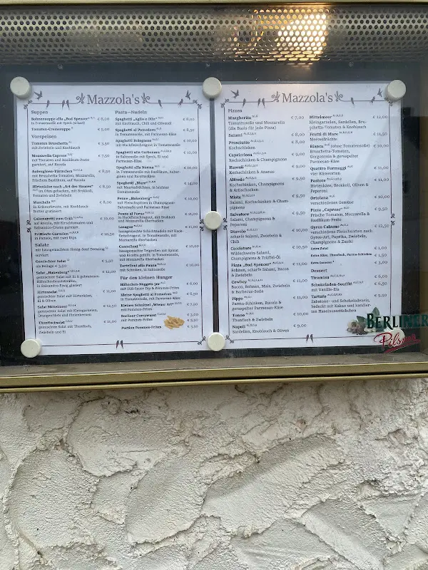 Menu_Mazzola's Restaurant & Pizzeria mit Pension_Fehrbellin_image_2