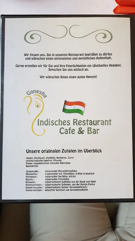 Menu_Ganesha Restaurant_Fürstenwalde/Spree_immagine_2