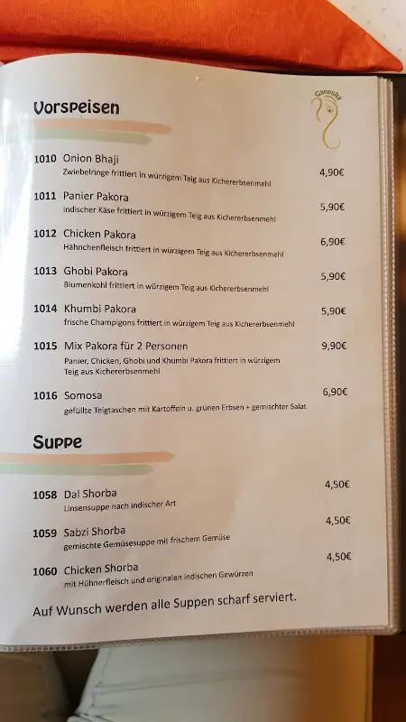 Menu_Ganesha Restaurant_Fürstenwalde/Spree_immagine_4