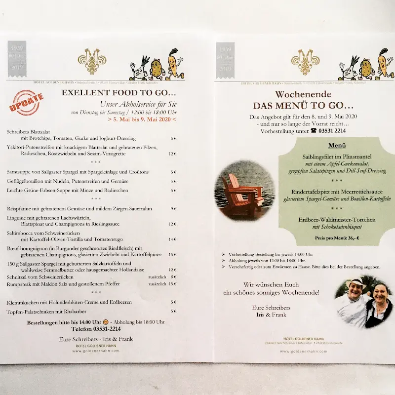 Menu_Schreibers Goldener Hahn_Finsterwalde_image_1