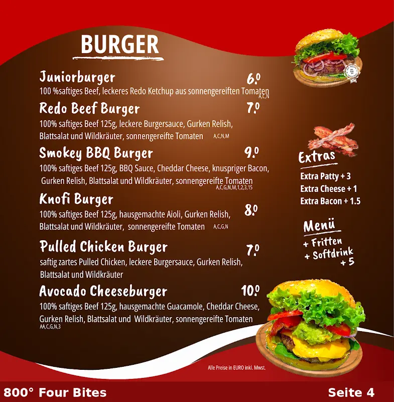 Menu_800° Four Bites Frankfurt __immagine_1