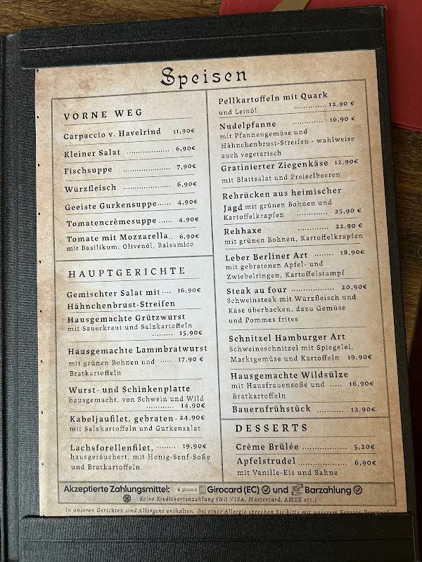 Menu_Hotel & Restaurant Seeschlösschen_Köris_immagine_2