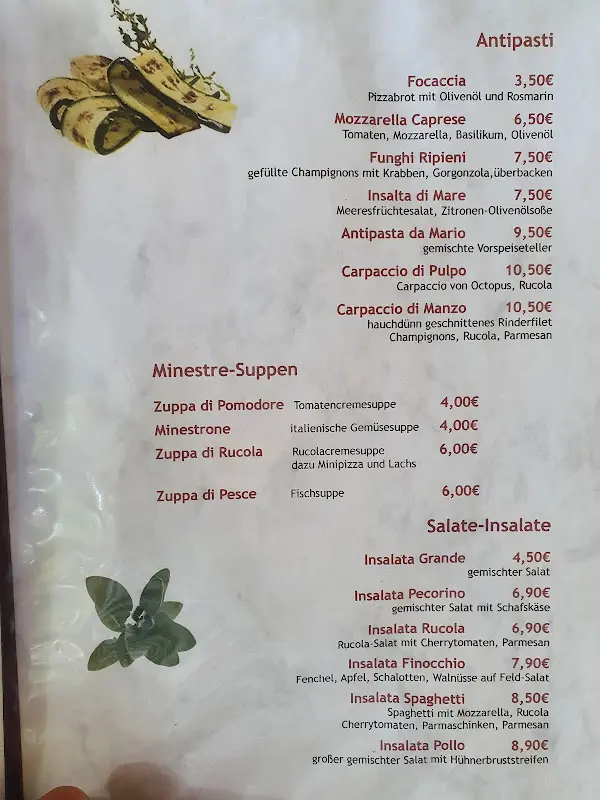 Menu_Restaurant Da Mario_Köris_image_1