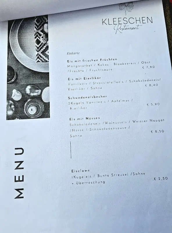 Menu_Restaurant Kleeschen_Fürstenberg/Havel_immagine_1