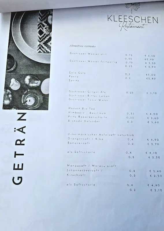 Menu_Restaurant Kleeschen_Fürstenberg/Havel_immagine_2