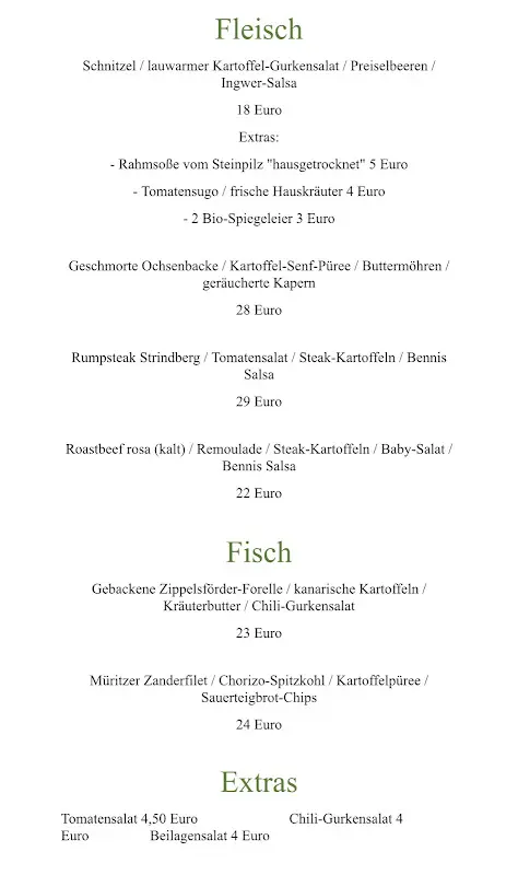 Menu_Restaurant Gleis 8_Fürstenberg/Havel_image_1