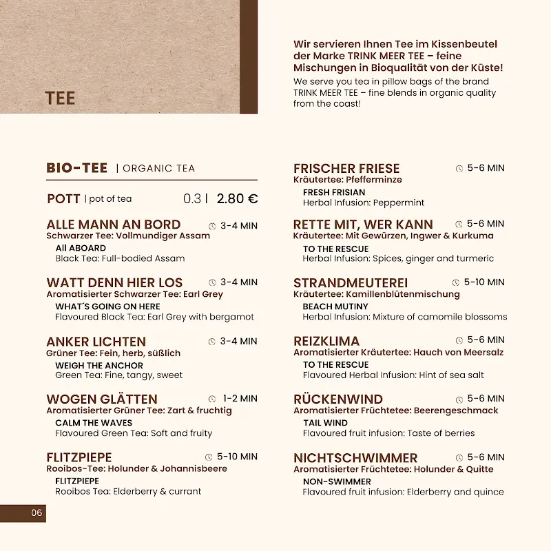 Menu_Café ZEITLOS_Fürstenberg/Havel_immagine_2